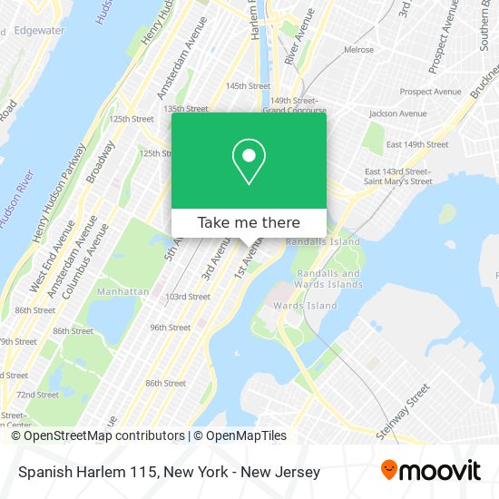 Spanish Harlem 115 map