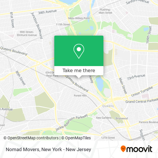 Mapa de Nomad Movers