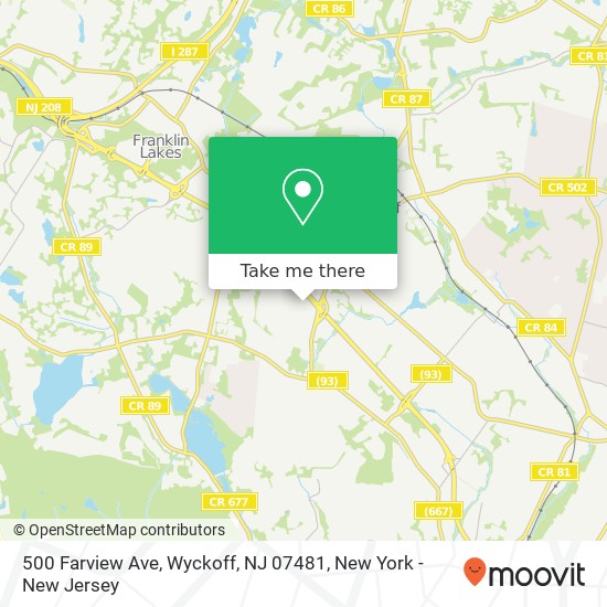 500 Farview Ave, Wyckoff, NJ 07481 map