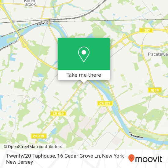 Mapa de Twenty / 20 Taphouse, 16 Cedar Grove Ln