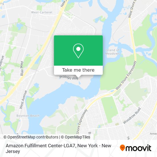 Amazon Fulfillment Center-LGA7 map