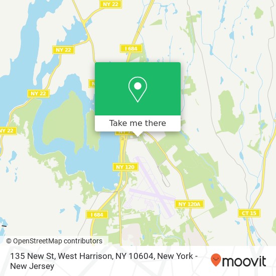 Mapa de 135 New St, West Harrison, NY 10604