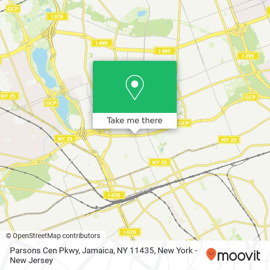 Mapa de Parsons Cen Pkwy, Jamaica, NY 11435