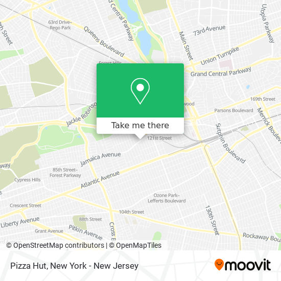 Pizza Hut map