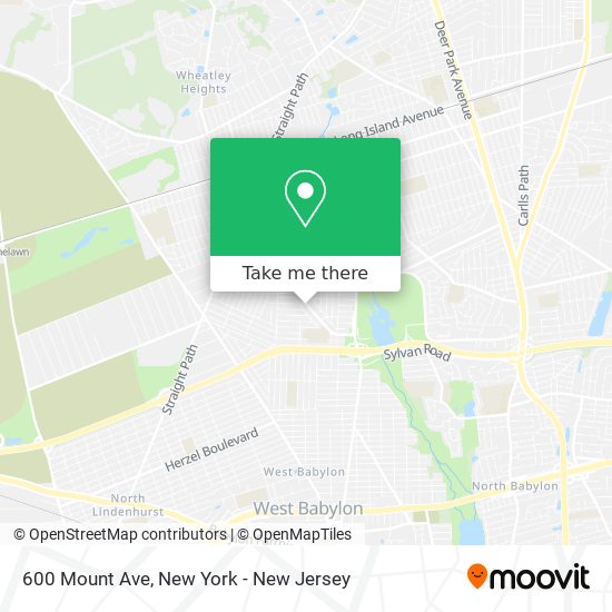 Mapa de 600 Mount Ave