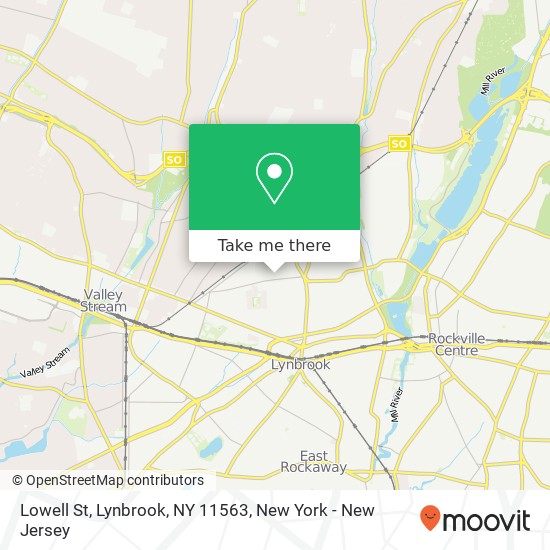 Mapa de Lowell St, Lynbrook, NY 11563