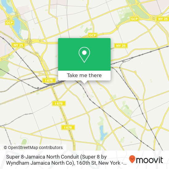 Mapa de Super 8-Jamaica North Conduit (Super 8 by Wyndham Jamaica North Co), 160th St