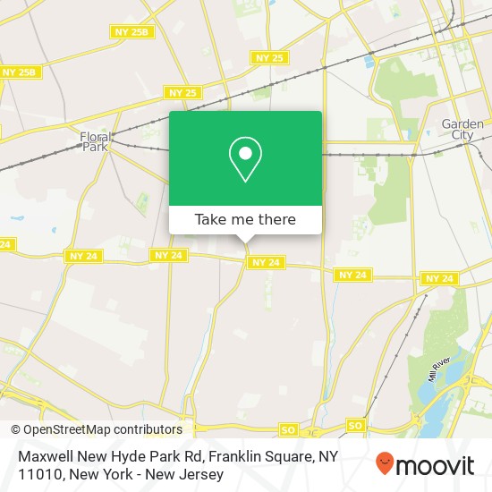 Mapa de Maxwell New Hyde Park Rd, Franklin Square, NY 11010