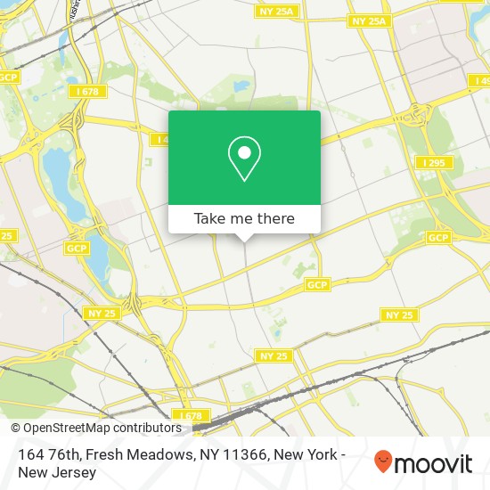 164 76th, Fresh Meadows, NY 11366 map