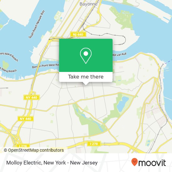 Mapa de Molloy Electric