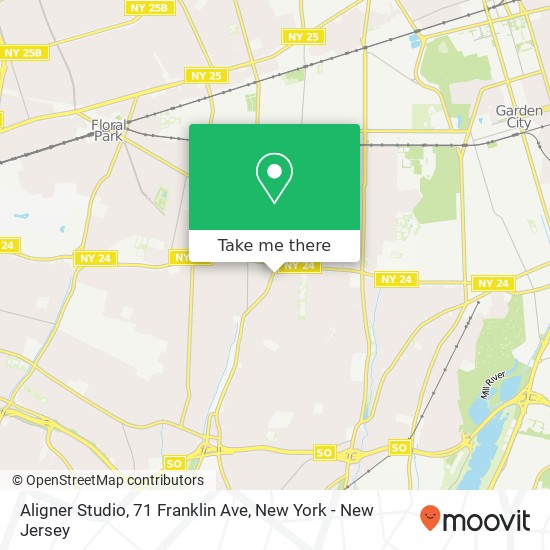 Aligner Studio, 71 Franklin Ave map