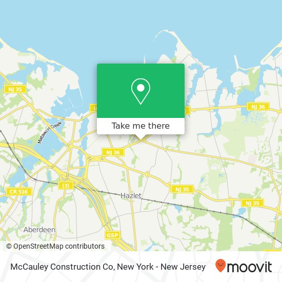 McCauley Construction Co map