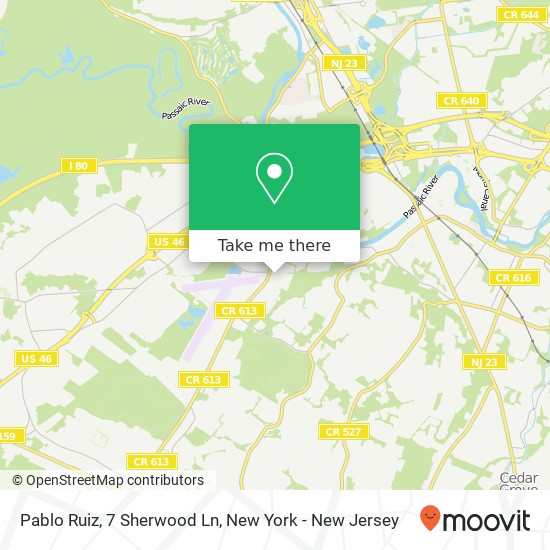 Mapa de Pablo Ruiz, 7 Sherwood Ln