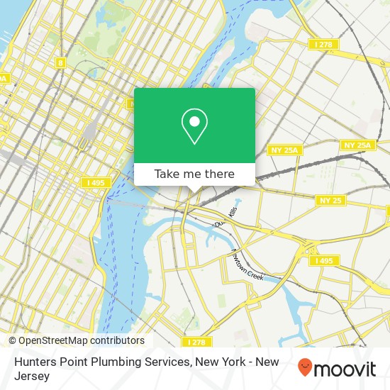 Mapa de Hunters Point Plumbing Services
