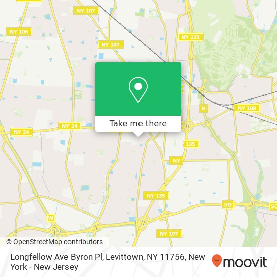 Longfellow Ave Byron Pl, Levittown, NY 11756 map