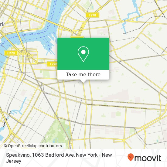 Mapa de Speakvino, 1063 Bedford Ave