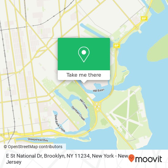 E St National Dr, Brooklyn, NY 11234 map