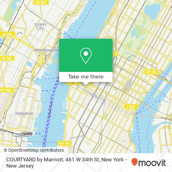 COURTYARD by Marriott, 461 W 34th St map