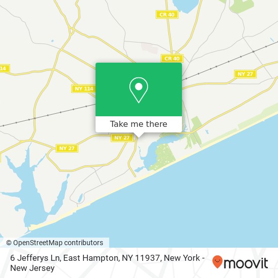 6 Jefferys Ln, East Hampton, NY 11937 map