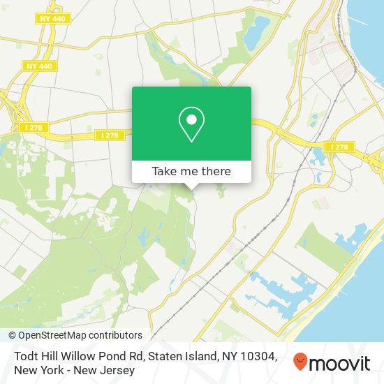 Todt Hill Willow Pond Rd, Staten Island, NY 10304 map