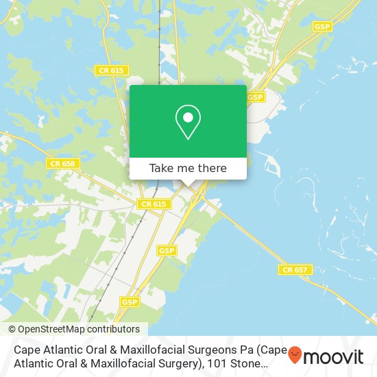 Cape Atlantic Oral & Maxillofacial Surgeons Pa (Cape Atlantic Oral & Maxillofacial Surgery), 101 Stone Harbor Blvd map