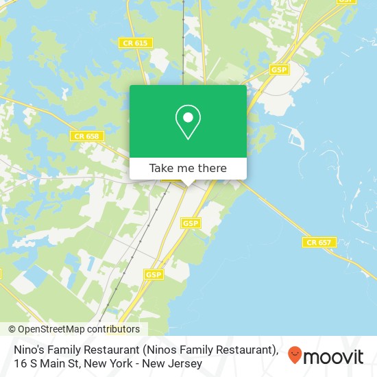 Nino's Family Restaurant (Ninos Family Restaurant), 16 S Main St map