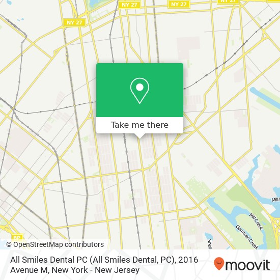 All Smiles Dental PC (All Smiles Dental, PC), 2016 Avenue M map