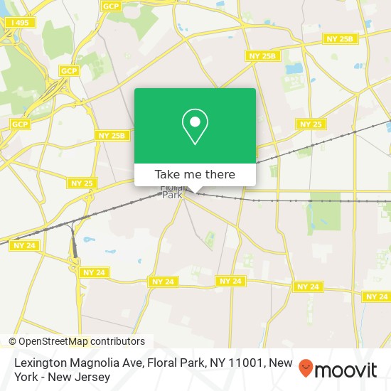Mapa de Lexington Magnolia Ave, Floral Park, NY 11001
