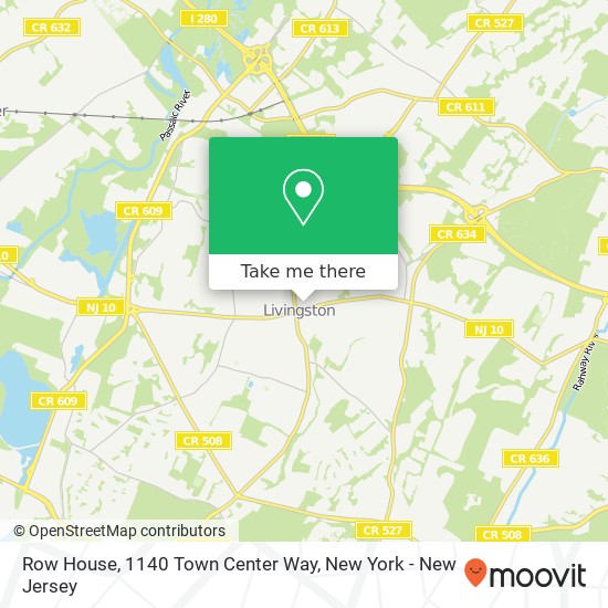 Mapa de Row House, 1140 Town Center Way