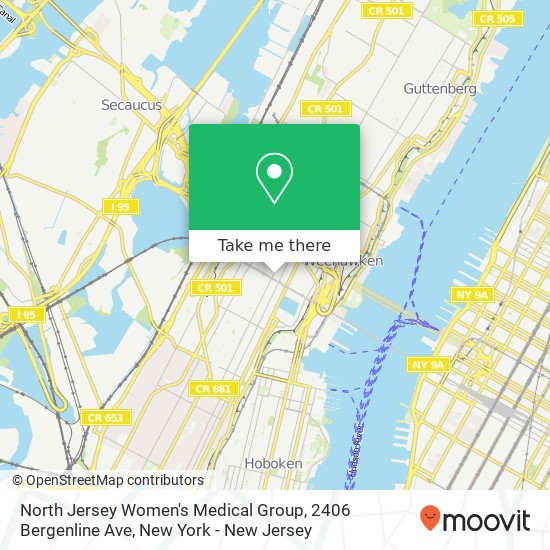North Jersey Women's Medical Group, 2406 Bergenline Ave map