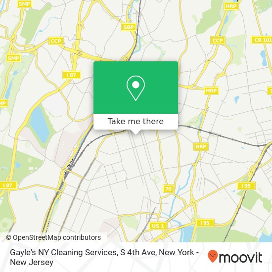 Gayle's NY Cleaning Services, S 4th Ave map