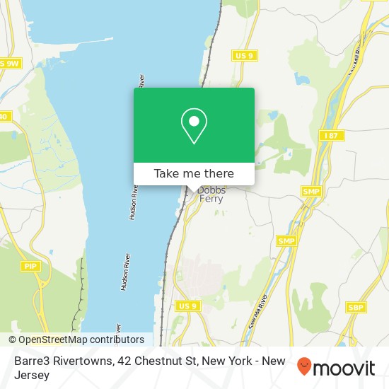 Barre3 Rivertowns, 42 Chestnut St map