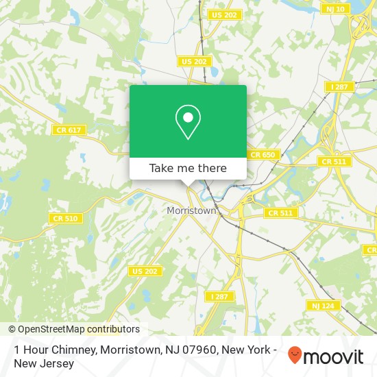 1 Hour Chimney, Morristown, NJ 07960 map