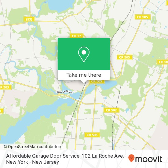 Affordable Garage Door Service, 102 La Roche Ave map