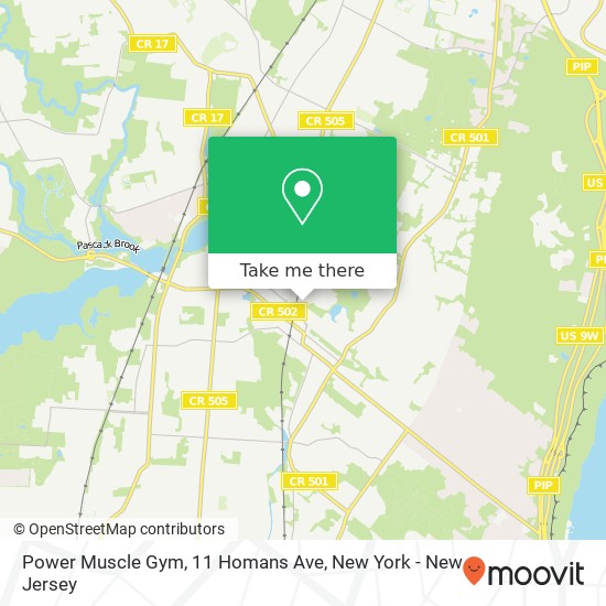 Mapa de Power Muscle Gym, 11 Homans Ave
