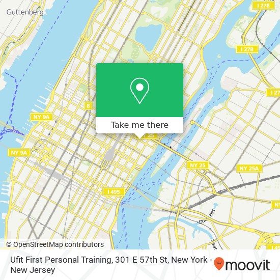 Ufit First Personal Training, 301 E 57th St map