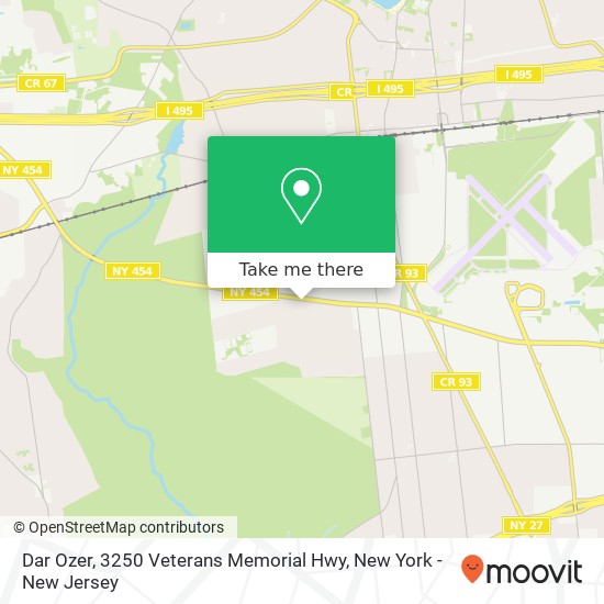 Dar Ozer, 3250 Veterans Memorial Hwy map