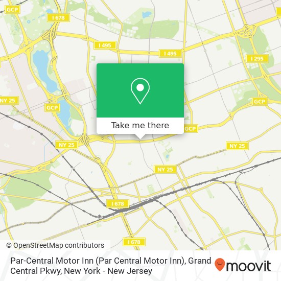 Mapa de Par-Central Motor Inn (Par Central Motor Inn), Grand Central Pkwy