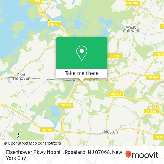 Eisenhower Pkwy Nobhill, Roseland, NJ 07068 map