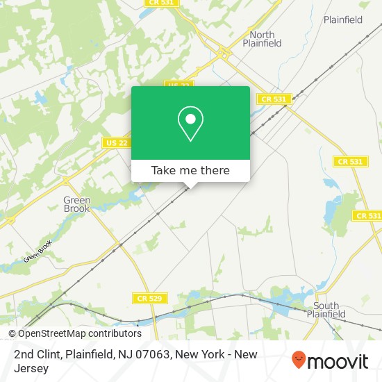 Mapa de 2nd Clint, Plainfield, NJ 07063