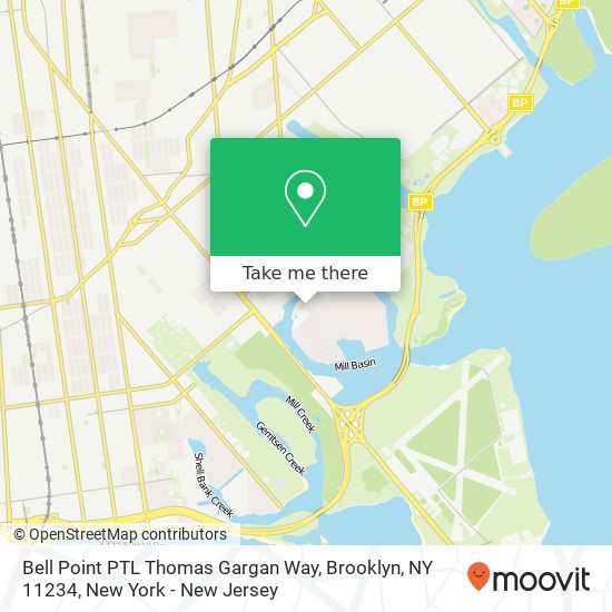 Mapa de Bell Point PTL Thomas Gargan Way, Brooklyn, NY 11234