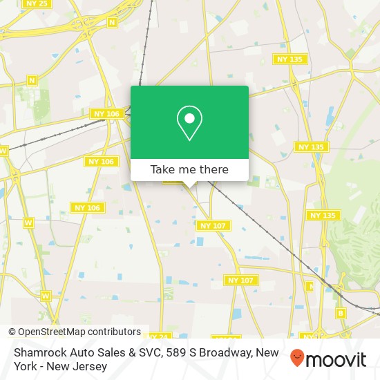 Mapa de Shamrock Auto Sales & SVC, 589 S Broadway