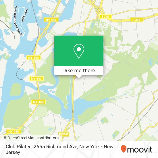 Mapa de Club Pilates, 2655 Richmond Ave