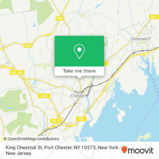 King Chestnut St, Port Chester, NY 10573 map