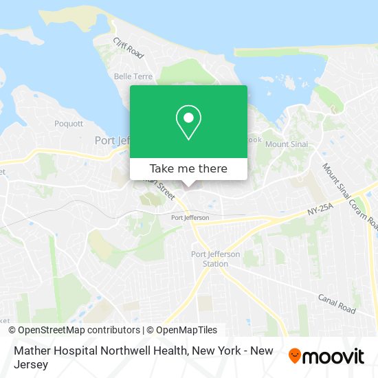 Mather Hospital Northwell Health map