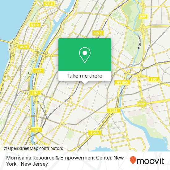 Morrisania Resource & Empowerment Center map