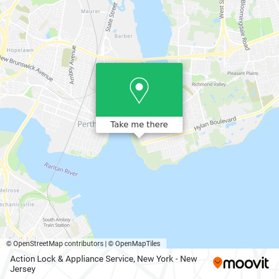 Action Lock & Appliance Service map