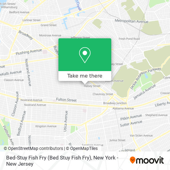 Mapa de Bed-Stuy Fish Fry