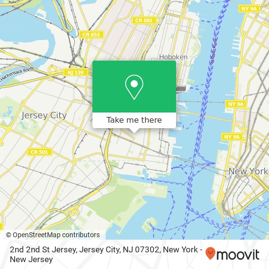 2nd 2nd St Jersey, Jersey City, NJ 07302 map