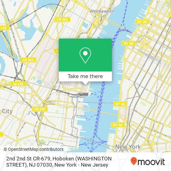 2nd 2nd St CR-679, Hoboken (WASHINGTON STREET), NJ 07030 map